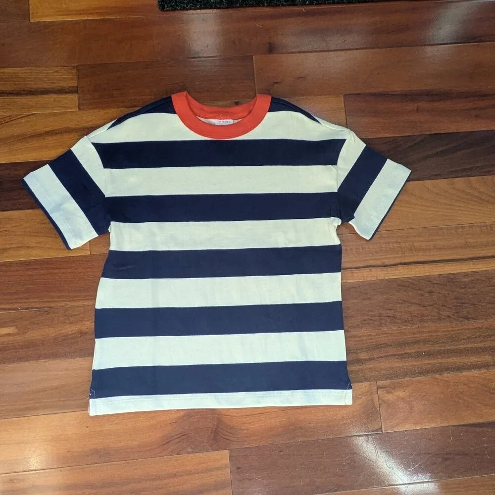 Hanna Anderson Relaxed Fit Striped T-Shirt (6) - Picture 1 of 3